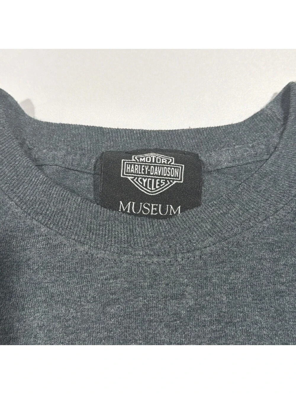 Harley Davidson Museum Long Sleeve Tee T Shirt Grey Men's Size XL